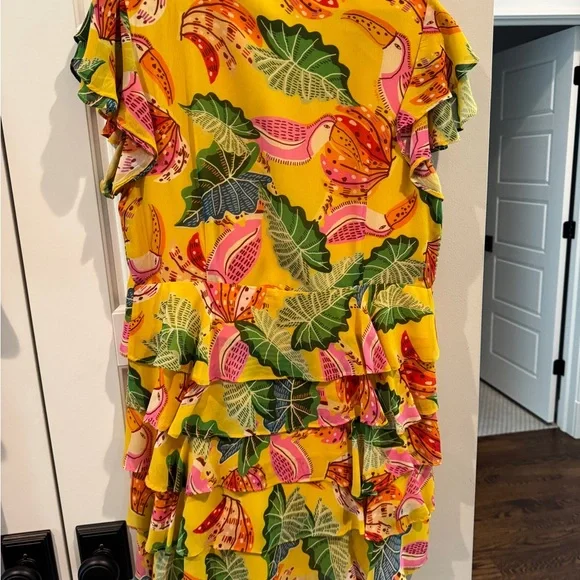 FARM Rio Yellow Tropical Print Dress - Picture 2 of 3